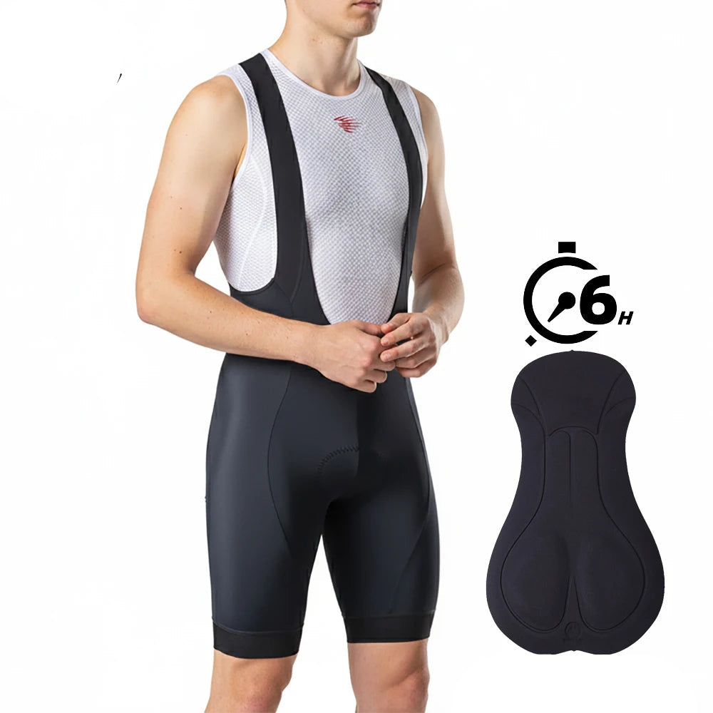 Heren Wielrenbroek met Bretels, Ademend en Sneldrogend voor MTB en Racefiets 0