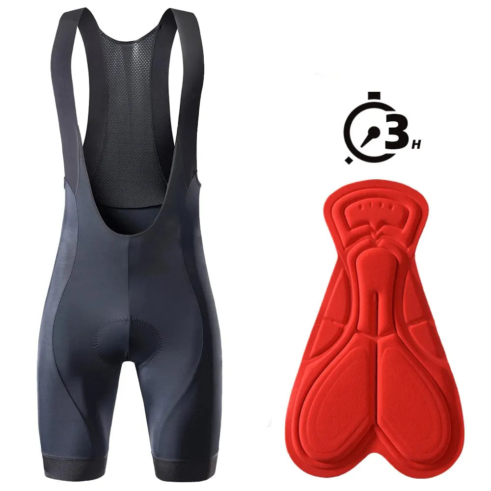 Heren Wielrenbroek met Bretels, Ademend en Sneldrogend voor MTB en Racefiets 6