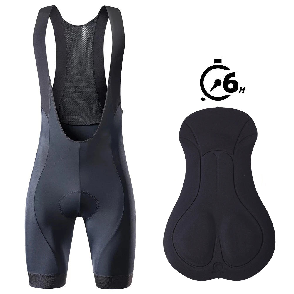 Heren Wielrenbroek met Bretels, Ademend en Sneldrogend voor MTB en Racefiets 7