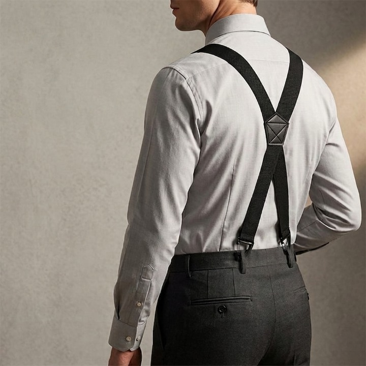 Herenbretels met Haakclips – Verstelbaar X-Back en Y-Vorm voor Perfecte Pasvorm | Sansoti 1