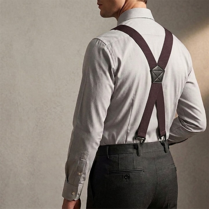 Herenbretels met Haakclips – Verstelbaar X-Back en Y-Vorm voor Perfecte Pasvorm | Sansoti 7