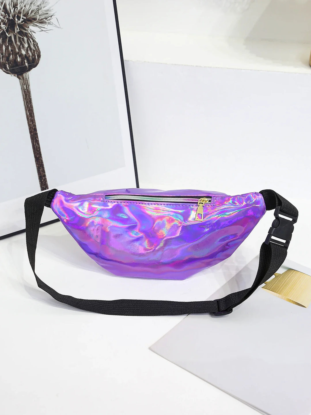 Heuptas Dames Zwart - Modieuze Heuptas voor Wandelen en Reizen met Laser Effect 5