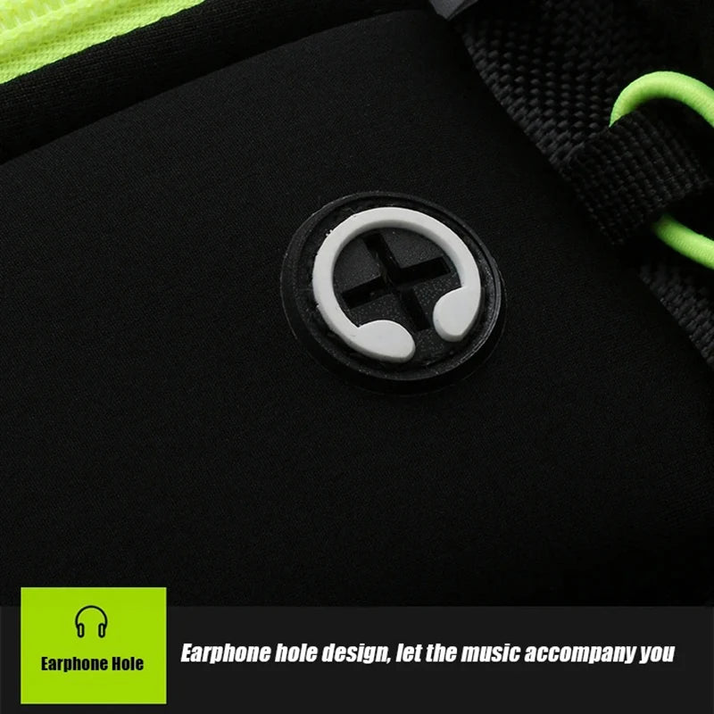 Heuptasje voor Hardlopen met Dubbele Zakken voor Telefoon en Waterfles, Lichtgewicht en Ademend Heuptasje Dames en Mannen 3