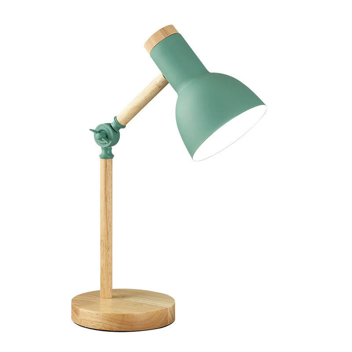 AureNordic Bureaulamp – Houten Basis, Verstelbaar Design &amp; Scandinavische Minimalistische Stijl