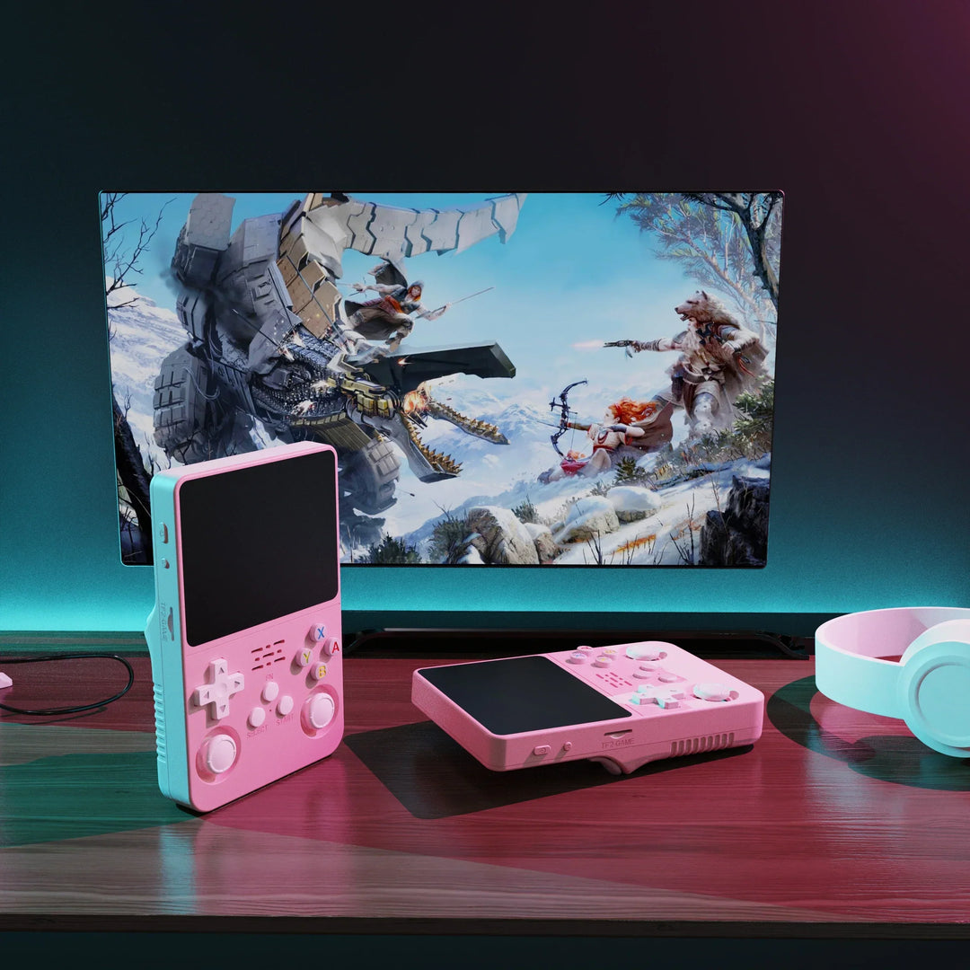 Console portatile retrò – Schermo IPS, doppio joystick e scelta tra 64GB/128GB