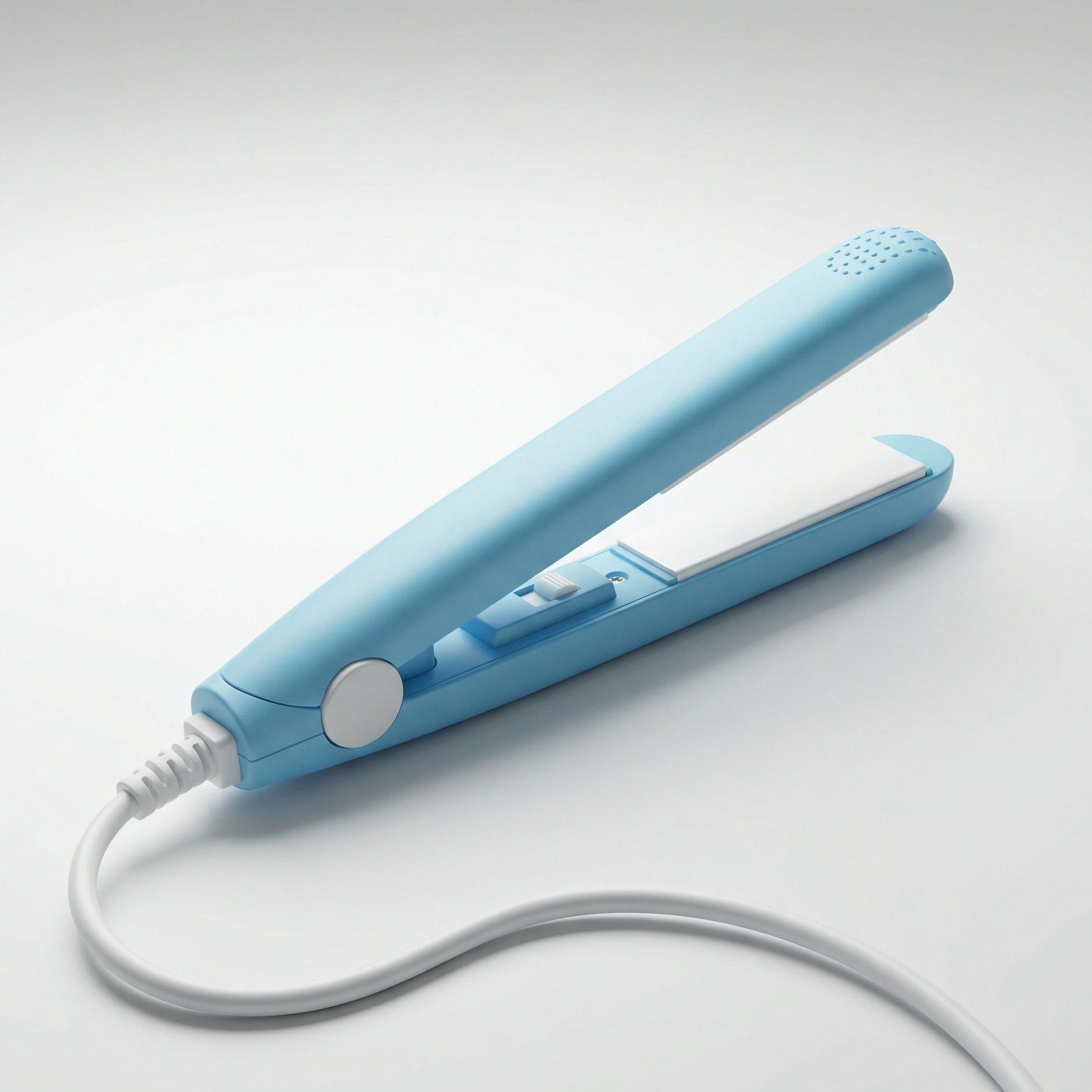 EasyCurl – planxa i rínxol mini ceràmic 2 en 1, format compacte de viatge