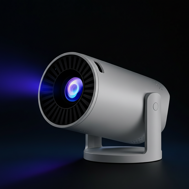 Mini Proyector – Duplicación de Pantalla Inalámbrica, Soporte 1080p y Altavoz Integrado