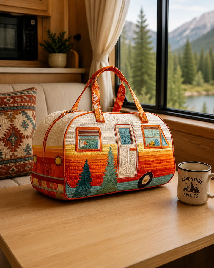 Hippie Van Quilted Duffle Bag 19