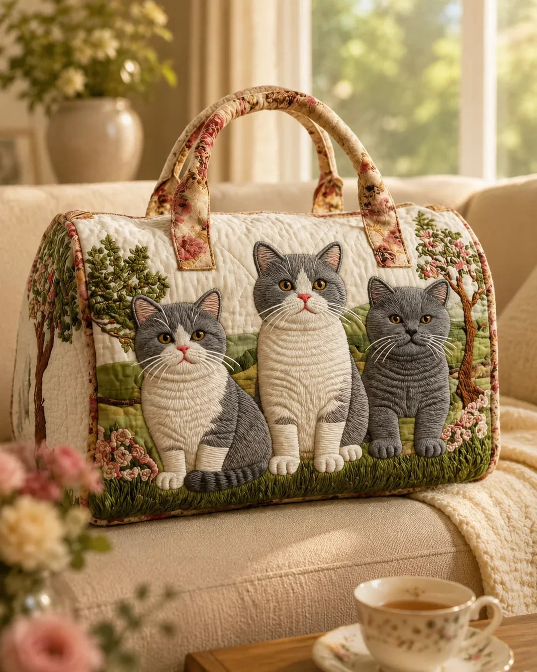 Hippie Van Quilted Duffle Bag 21