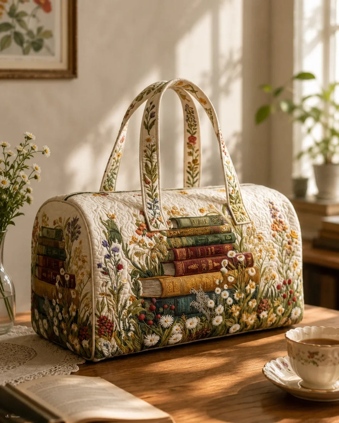 Hippie Van Quilted Duffle Bag 28