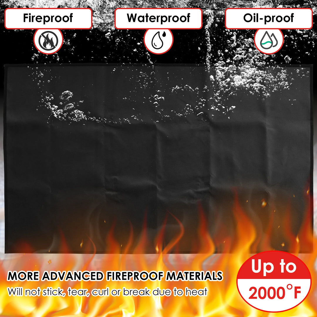 Hittebestendige BBQ-mat voor buitengebruik, waterdicht en herbruikbaar 122x76 cm 3
