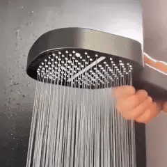 Hogedruk douchekop met filter voor lage waterdruk, verstelbare straalstanden en waterbesparing | Sansoti 2