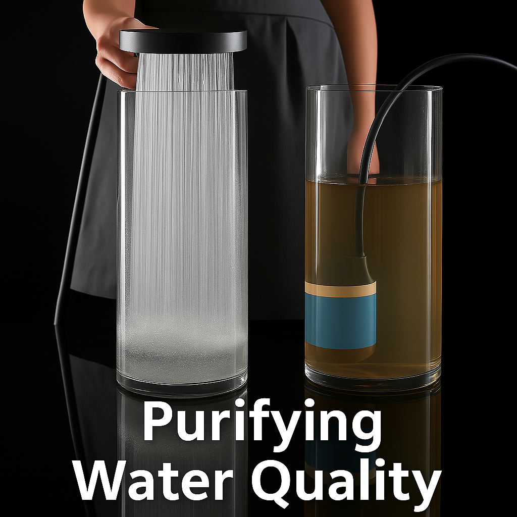 Hogedruk douchekop met filter voor lage waterdruk, verstelbare straalstanden en waterbesparing | Sansoti 5