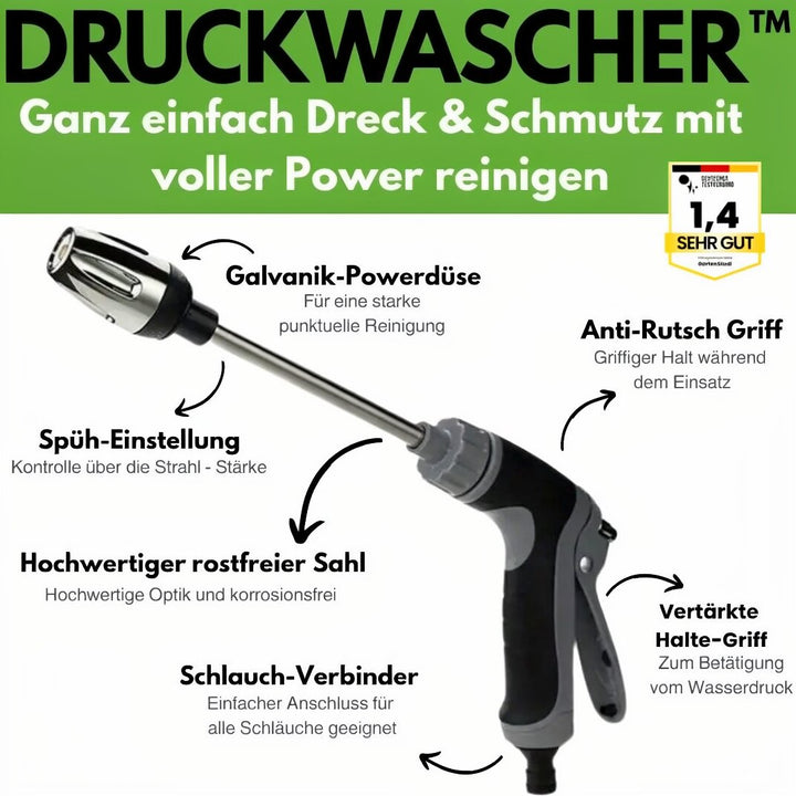 Hogedrukreiniger voor tuinslang | Vloerenreiniger | DrukWasher 1