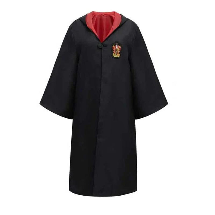 Hogwarts-Zaubererkostüm | Komplettes Set mit Umhang und Zauberstab | Ideal für Halloween und Cosplay 0