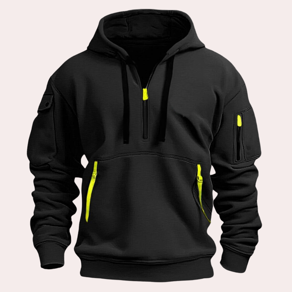 Hoodie Met Halve Rits en Capuchon - Ralph 1