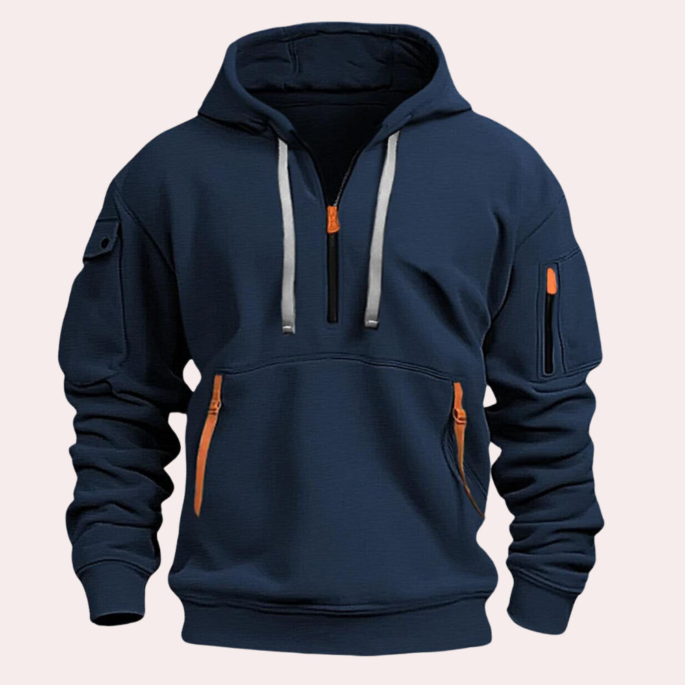 Hoodie Met Halve Rits en Capuchon - Ralph 3