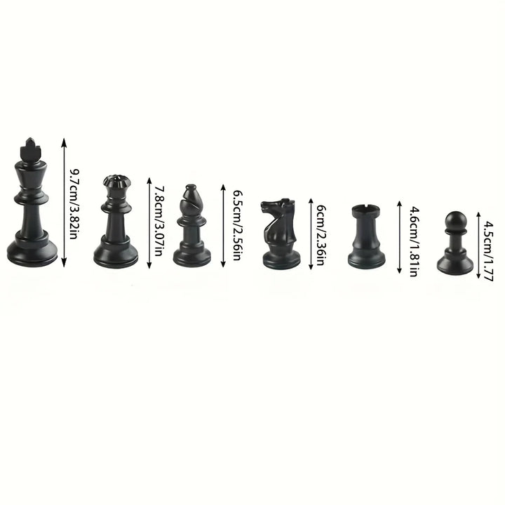 Chessora Juego Completo de Ajedrez de Madera – Set de 32 Piezas de Madera de Alta Calidad, Diseño Clásico para Principiantes y Avanzados