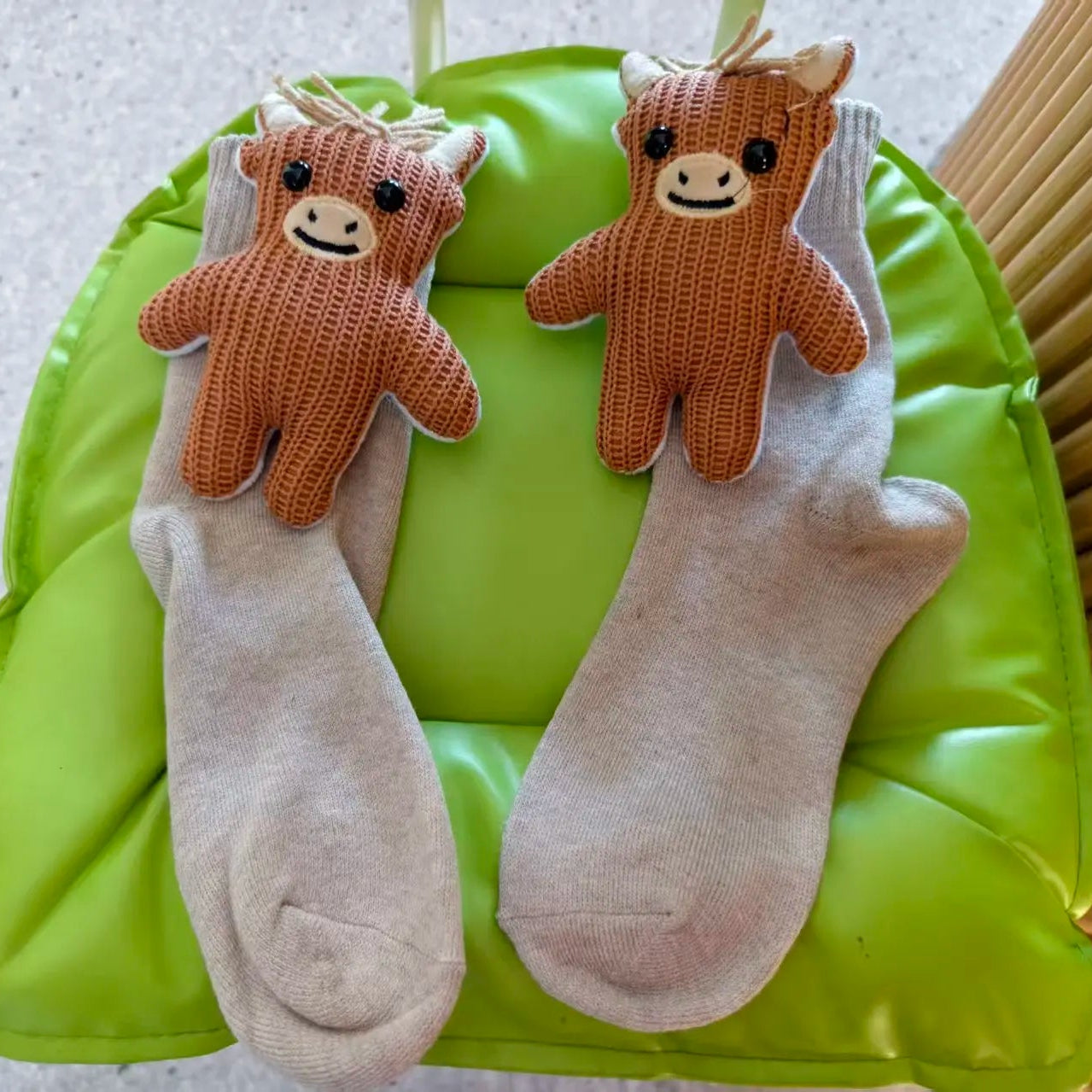 Huissokken Dames en Heren met 3D Dierenaccent en Antislipzool, Warm en Comfortabel 14