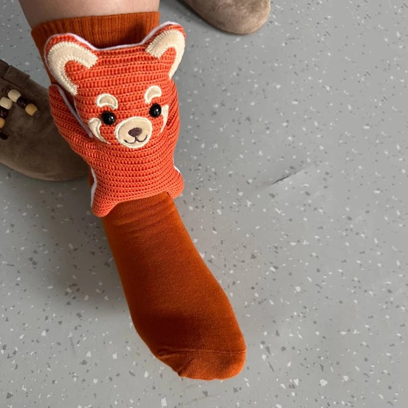 Huissokken Dames en Heren met 3D Dierenaccent en Antislipzool, Warm en Comfortabel 5