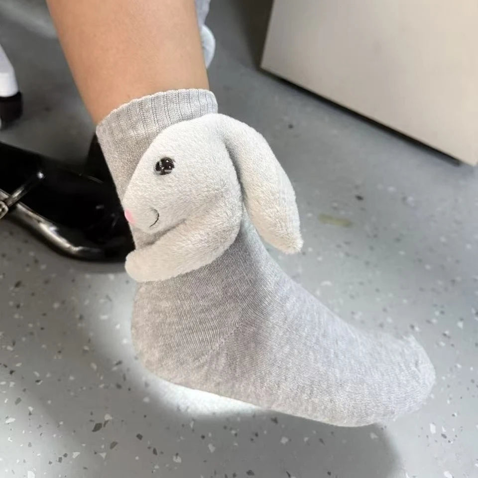 Huissokken Dames en Heren met 3D Dierenaccent en Antislipzool, Warm en Comfortabel 7