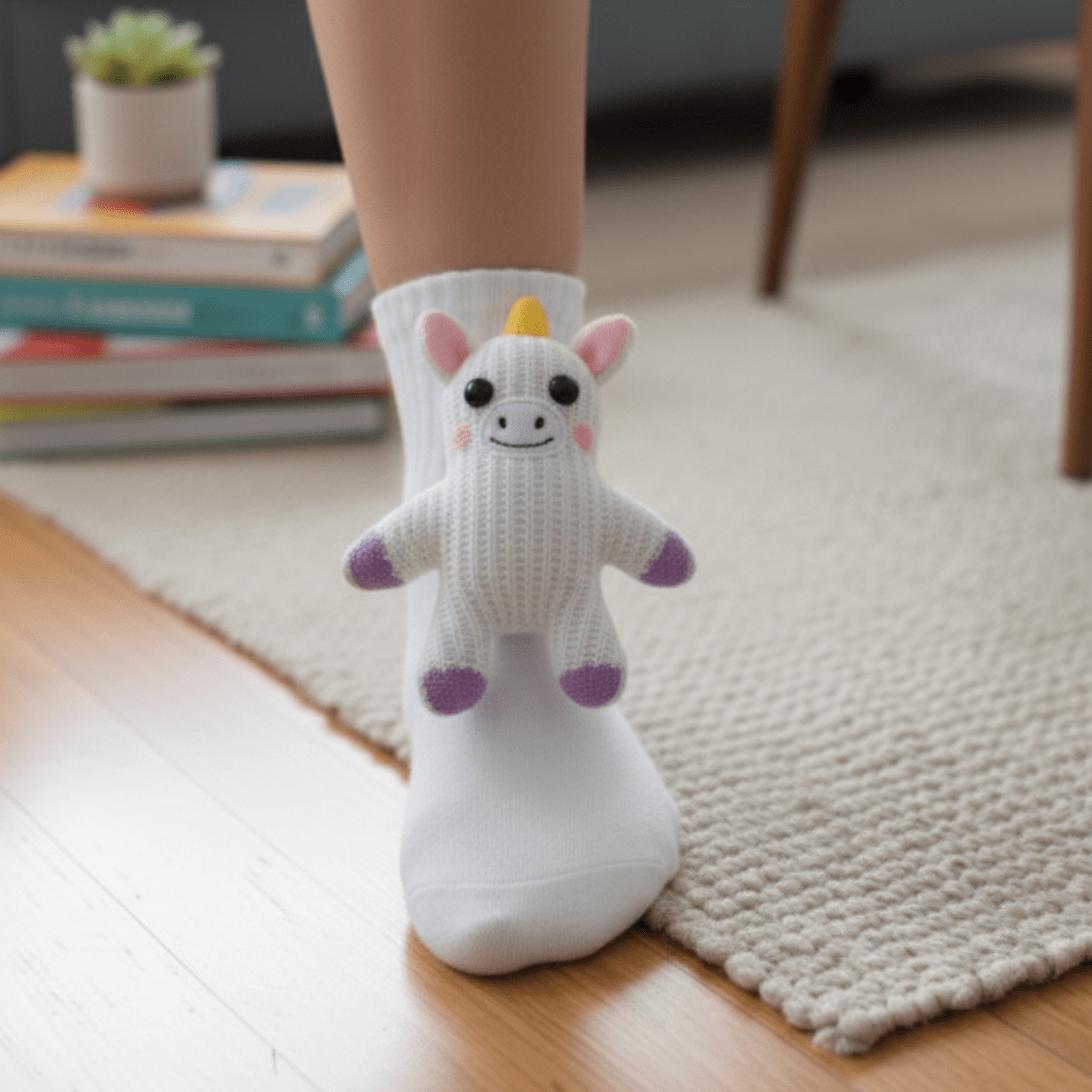 Huissokken Dames en Heren met 3D Dierenaccent en Antislipzool, Warm en Comfortabel 9