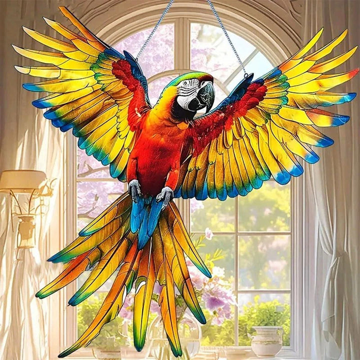 HummiShine | Kolibrie zonnevanger - glazen zonnevanger, raamdecoratie, tuinornament voor buiten 6