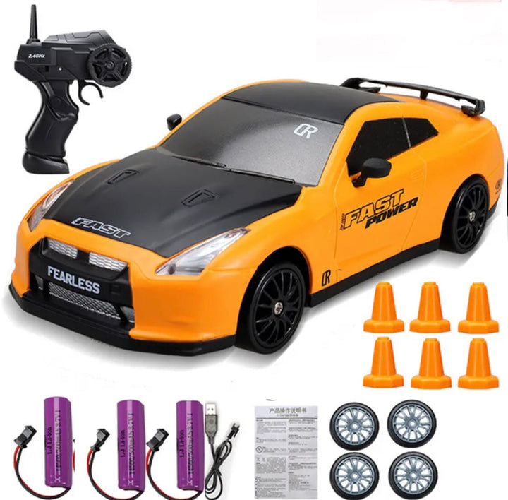 DriftX Voiture de course – Voiture RC électrique de drift avec moteur puissant et direction de précision