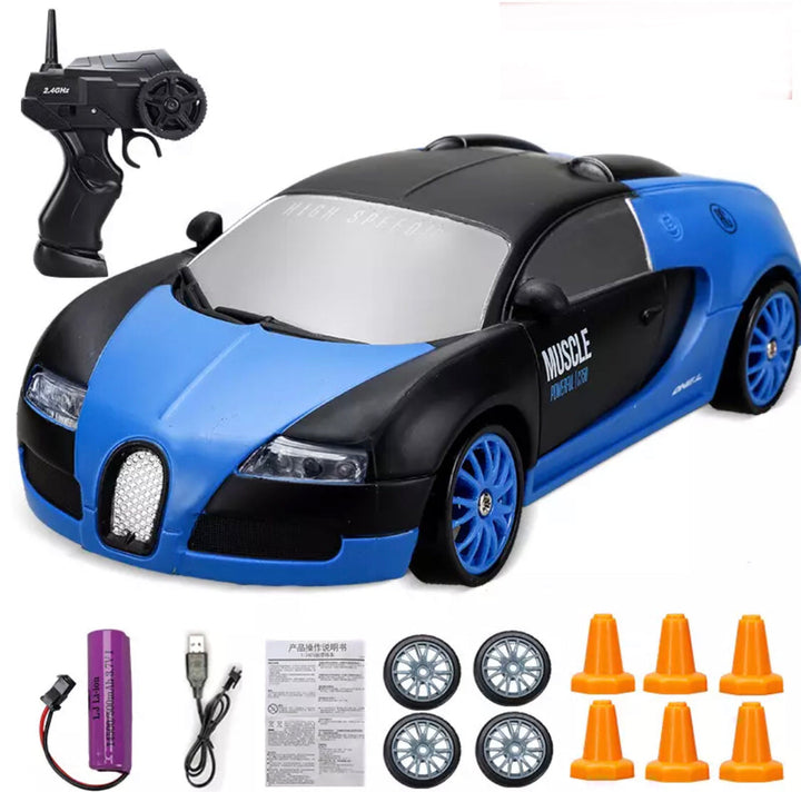 DriftX Voiture de course – Voiture RC électrique de drift avec moteur puissant et direction de précision
