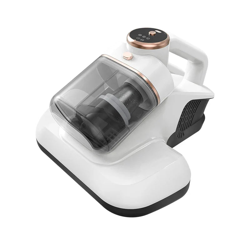 PureHome Removedor de ácaros domésticos – Aparato compacto de limpeza con tecnoloxía de aspiración de tres etapas e sistema de dobre vaso
