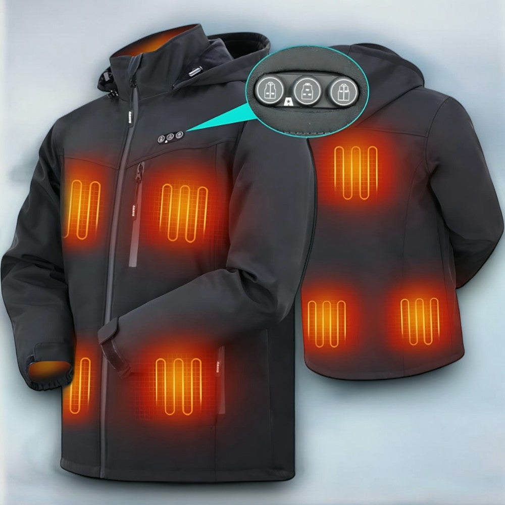 Arctiq Verwarmde Jas Heren – 8 Warmtezones, Waterdicht & Oplaadbare Accu voor Ultiem Comfort