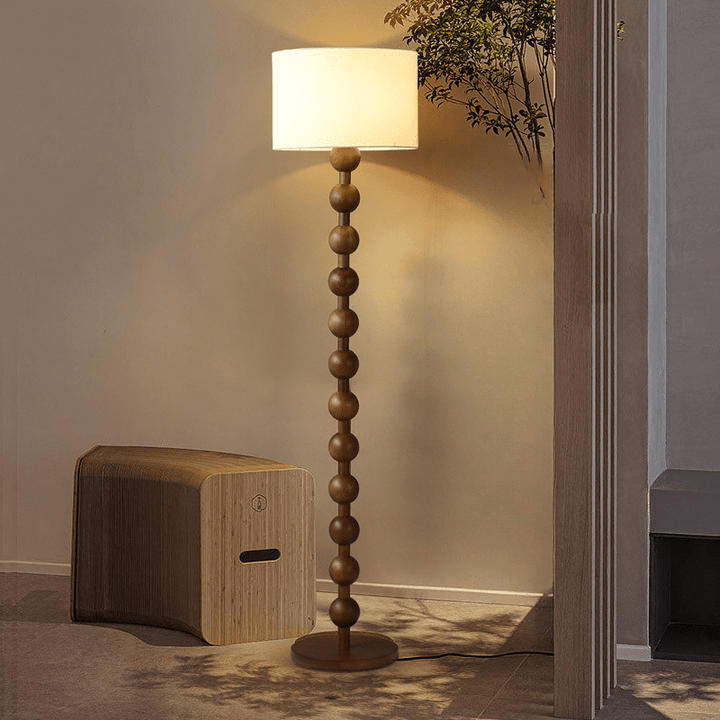 Japandi houten vloerlamp 2
