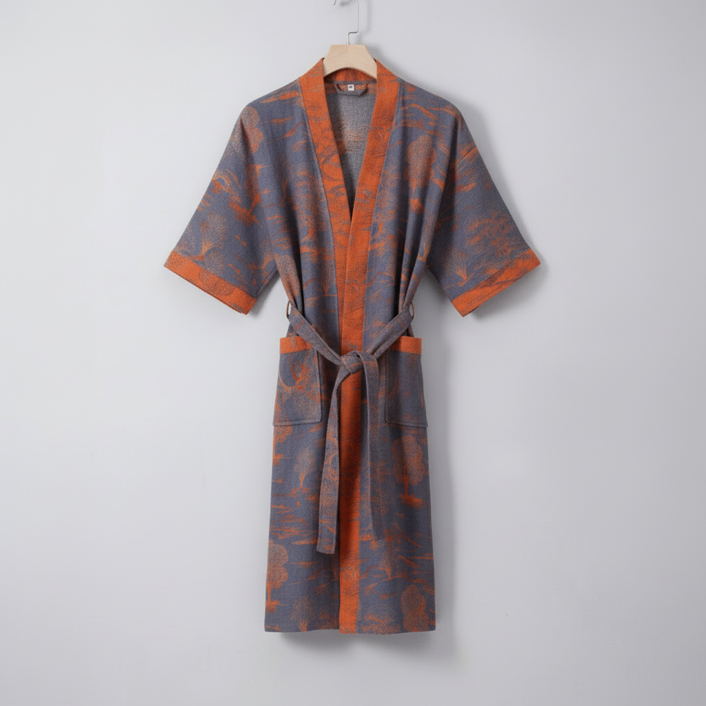 KIMOGINKO – Kimono-badjas van biologisch katoen voor ademend comfort 7