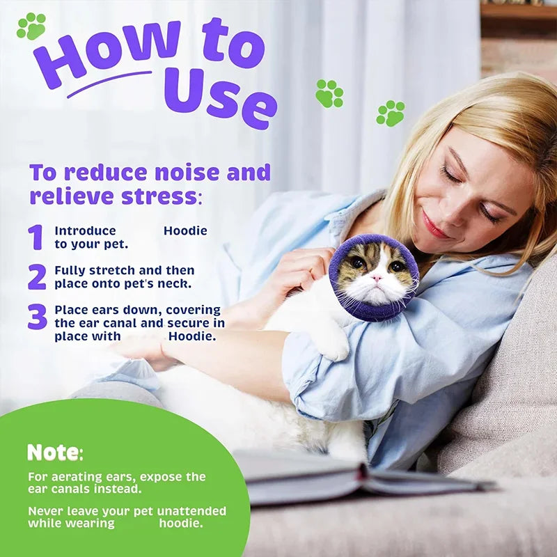 Kalmerende hoodie voor honden en katten – Ruisonderdrukking en angstverlichting 4