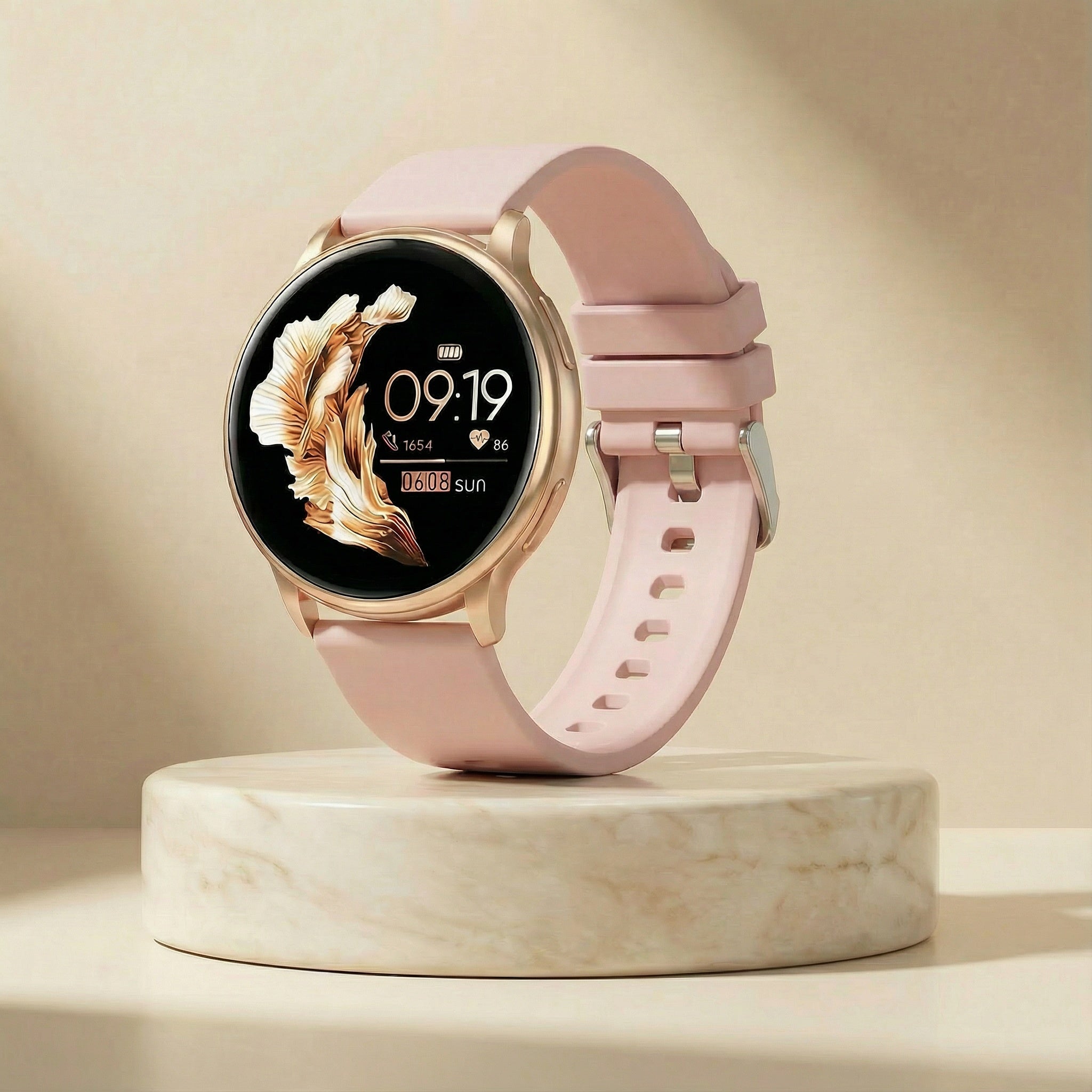 Montre intelligente – Montre en acier inoxydable, Bluetooth et longue autonomie
