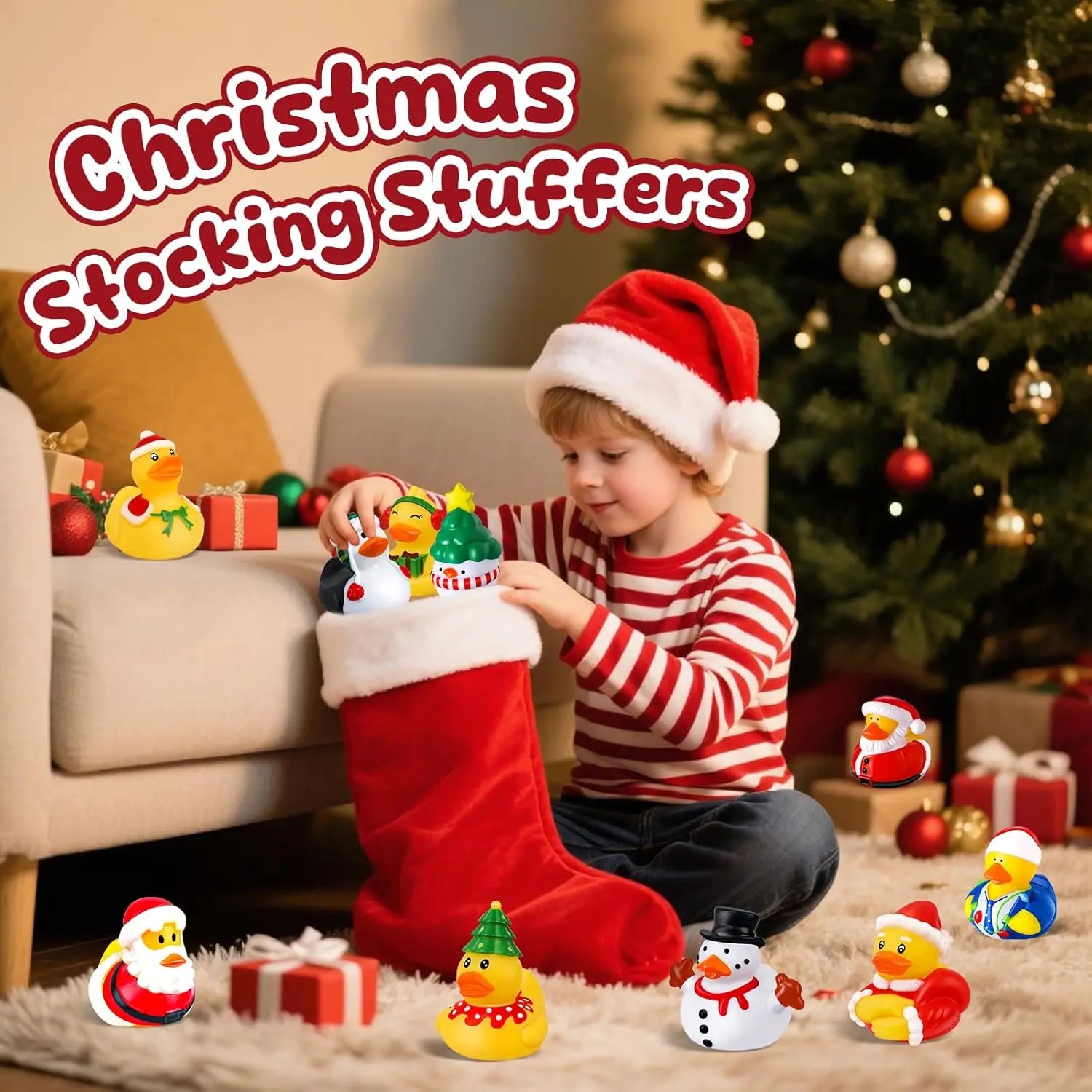 Kerst Badeendjes - 12-100 stuks voor kinderen, perfect voor decoratie 3