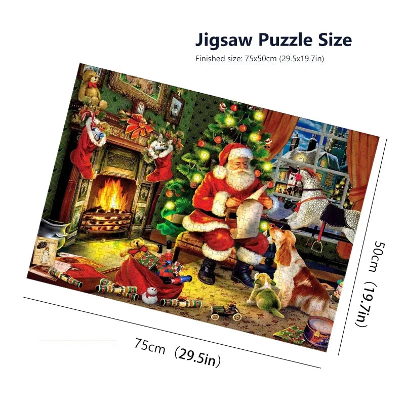 Kerst puzzel 1000 stukjes voor volwassenen - educatief en stressverlichtend 3