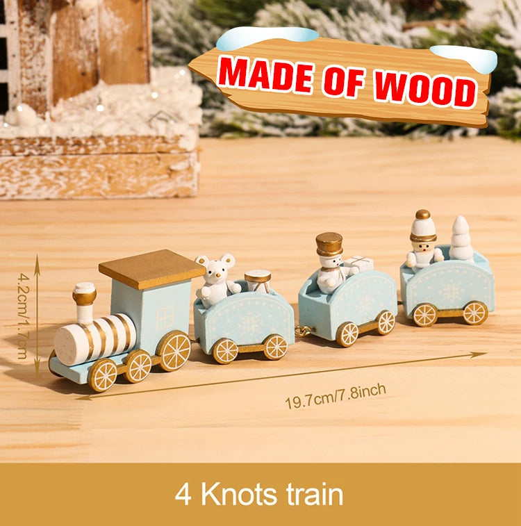 Kerst trein decoratie voor huis - houten en plastic opties 12