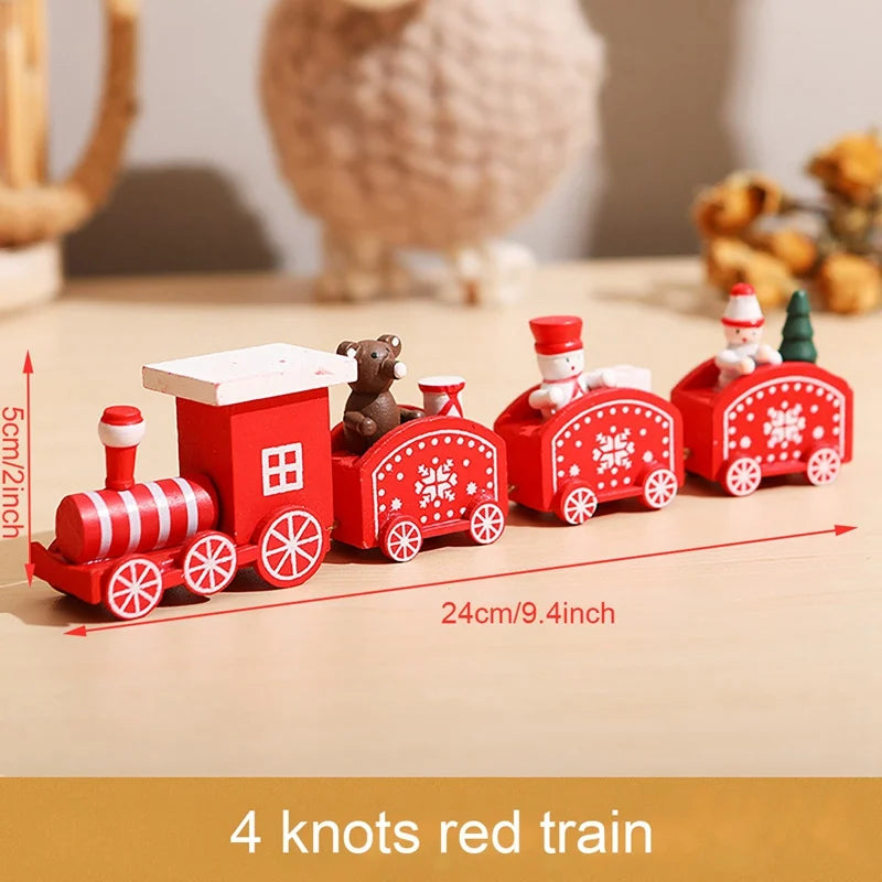 Kerst trein decoratie voor huis - houten en plastic opties 17