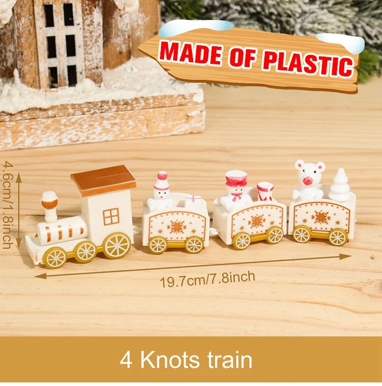 Kerst trein decoratie voor huis - houten en plastic opties 19