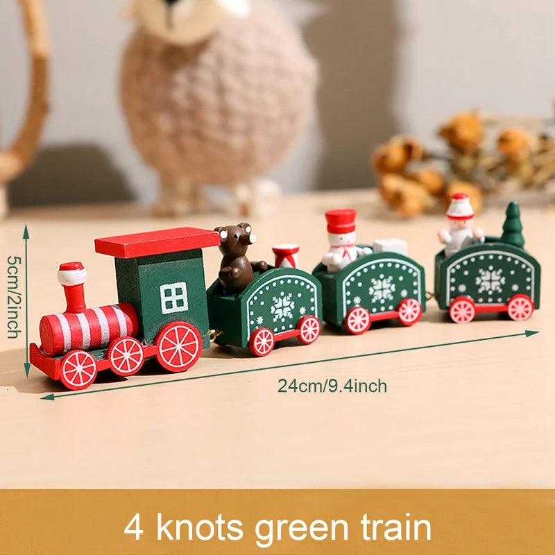 Kerst trein decoratie voor huis - houten en plastic opties 20