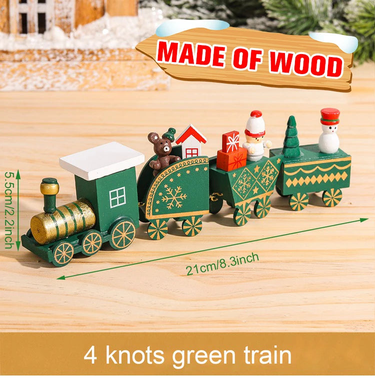 Kerst trein decoratie voor huis - houten en plastic opties 21
