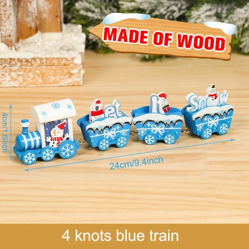 Kerst trein decoratie voor huis - houten en plastic opties 22