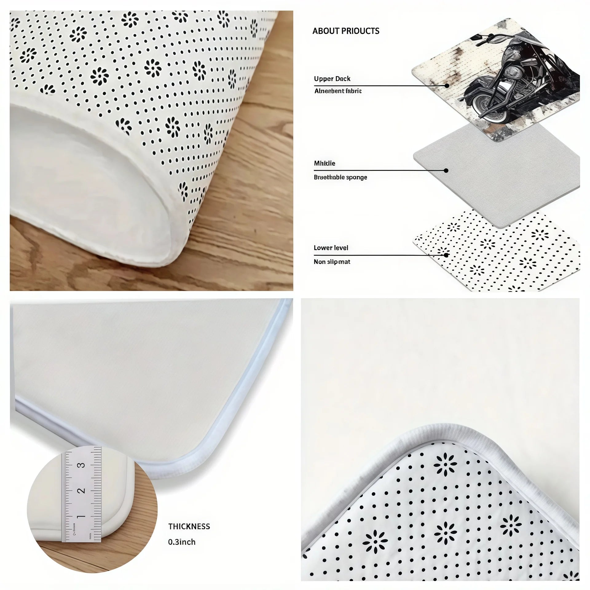 Kerstboomthematapijt met Antislip, Zacht en Comfortabel voor Thuisgebruik 5