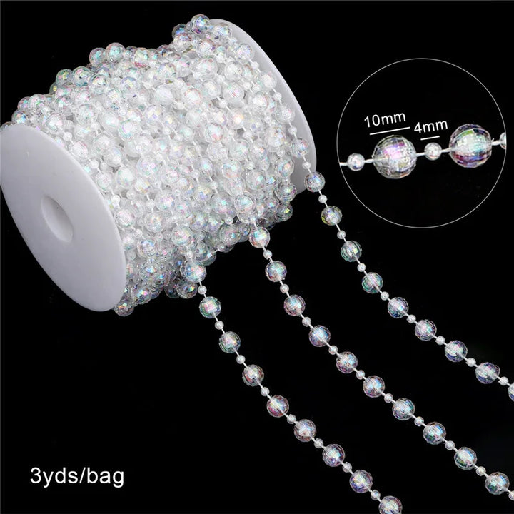 Festiglow Bead String – 5 Meter Kralenslinger, Duurzaam &amp; Kleurrijk voor Kerst en Feestdecoratie