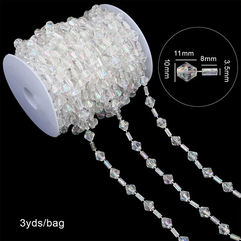 Festiglow Bead String – 5 Meter Kralenslinger, Duurzaam &amp; Kleurrijk voor Kerst en Feestdecoratie