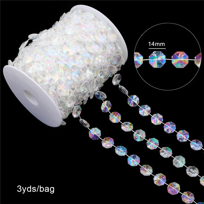 Festiglow Bead String – 5 Meter Kralenslinger, Duurzaam &amp; Kleurrijk voor Kerst en Feestdecoratie