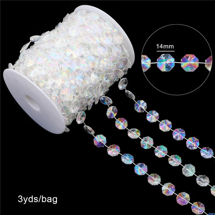 Festiglow Bead String – 5 Meter Kralenslinger, Duurzaam &amp; Kleurrijk voor Kerst en Feestdecoratie