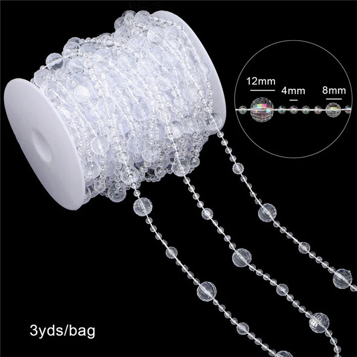 Festiglow Bead String – 5 Meter Kralenslinger, Duurzaam &amp; Kleurrijk voor Kerst en Feestdecoratie
