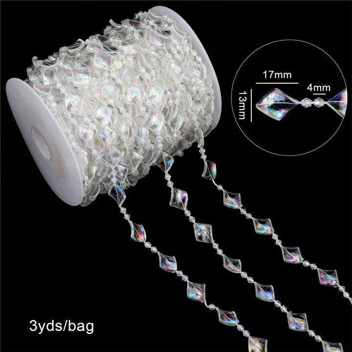 Festiglow Bead String – 5 Meter Kralenslinger, Duurzaam &amp; Kleurrijk voor Kerst en Feestdecoratie